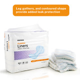 McKesson Classic Incontinence Liner 25-1/5 Inch Length Light Absorbency Polymer Core One Size Fits Most, LINERLT-34, Case of 80