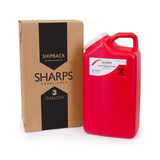 Sharps Recovery System Mailback Sharps Container Red Base 17 H X 6 W X 9 L Inch Vertical Entry 3 Gallon, 13000-008, Case of 8