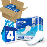 Attends Insert Pad Incontinence Liner 16-1/2 Inch Length Heavy Absorbency Polymer Core One Size Fits Most, IP0400A, Case of 144