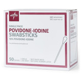 Impregnated Swabstick 10% Strength Povidone-Iodine Individual Packet NonSterile, MDS093901, Case of 500