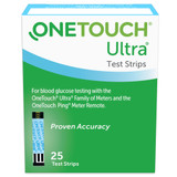 Blood Glucose Test Strips OneTouch Ultra 2 25 Strips per Pack 020994 Case of 24