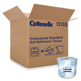 Toilet Tissue Kleenex Cottonelle Professional White 2-Ply Standard Size Cored Roll 451 Sheets 4 x 4 Inch 13135 Roll of 1