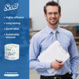 Toilet Tissue Scott Essential White 2-Ply Standard Size Cored Roll 550 Sheets 4 X 4-1/10 Inch 13607 Case/20 7.39E+11 Kimberly Clark 534318_CS