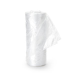 Colonial Bag Trash Bag 10 gal. 8 Mic. 24 X 24 Inch Clear Medium Duty X-Seal Bottom Coreless Roll, HCR24MC, Roll of 1
