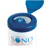 Sono Surface Disinfectant Cleaner Premoistened Manual Pull Wipe 80 Count Canister Scented NonSterile, SONO4032, Box of 6