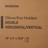 McKesson Glove Box Holder Horizontal or Vertical Mounted 2 Box Capacity Clear 4 X 10 X 10-3/4 Inch Plastic, 16-6532, Case of 10