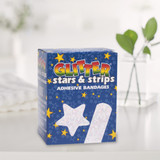 Stat Strip Adhesive Strip Plastic Kid Design (Glitter Stars and Stripes) 3/4 X 3 Inch Sterile, GLIAST100, Case of 1200