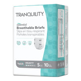 Tranquility Essential Incontinence Brief Adult Small Unisex Disposable Heavy Absorbency, 2744, Bag of 10