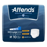 Unisex Adult Absorbent Underwear Attends Bariatric Pull On with Tear Away Seams 3X-Large Disposable Heavy Absorbency AU60 Case/40 N9108PK ATTENDS HEALTHCARE PRODUCTS 1184056_CS