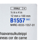 Steri-Strip Skin Closure Strip 1/2 X 4 Inch Nonwoven Material Flexible Strip Tan, B1557, Case of 200