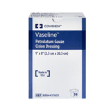 Vaseline Petrolatum Impregnated Dressing Strip 1 X 8 Inch Sterile, 8884417601, Case of 200