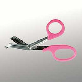 Trauma Shears McKesson Medicut Pink 7-1/4 Inch Length Medical Grade Stainless Steel Finger Ring Handle Blunt Tip / Blunt Tip 320NPMM Each/1 11525 MCK BRAND 1089415_EA