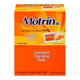 Motrin IB Pain Relief 200 mg Strength Ibuprofen Caplet 50 per Box, 304815200, Case of 600