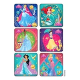 Disney 75 per Roll Princesses Glitter Sticker 2-1/2 Inch 1629 Roll of 90