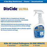 DisCide Ultra Surface Disinfectant Cleaner Quaternary Based Trigger Spray Liquid 1 Quart Bottle Herbal Scent NonSterile, 3565Q, Pack of 1