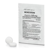 McKesson Pain Relief 325 mg Strength Aspirin Tablet 250 per Box, 87676, Case of 3000