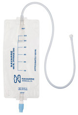 Navarre Gravity Drainage Bag Without Tubing 600 mL Sterile Luer Connector Barrier, NDB600, Case of 10