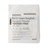 McKesson Perry Surgical Glove Size 6.5 Sterile Latex Standard Cuff Length Smooth Cream Chemo Tested, 20-1065N, Pair of 1