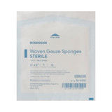 McKesson Gauze Sponge 4 X 4 Inch 12-Ply Sterile 1 per Pack, 16-4241, Case of 1200
