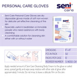 Seni Care Wash Mitt 6 X 9 Inch White Disposable, S-NG50-C41, Case of 600