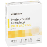 Hydrocolloid Dressing McKesson 2 X 2 Inch Square Sterile 1886 Case/400 16-6334 MCK BRAND 882991_CS Hydrocolloid Dressing McKesson 2 X 2 Inch Square Sterile 1886 Case/400 16-6334 MCK BRAND 882991_CS