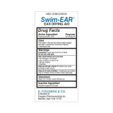 Ear Drying Aid Swim-Ear1 oz. Otic Drops 95% Strength Isopropyl Alcohol 00168012691 Each/1 HL08 Sandoz 498324_EA