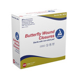 Secure Strip Skin Closure Strip 1/2 X 2-3/4 Inch Plastic Butterfly Closure White, 3616, Case of 2400
