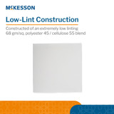 McKesson Cleanroom Wipe 150 Count Bag 12 X 12 Inch Sterile Disposable, MSWIP1212, Case of 1200