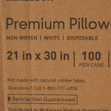 Pillowcase McKesson Standard White Disposable 16-915 Case/100 66115A MCK BRAND 131612_CS Pillowcase McKesson Standard White Disposable 16-915 Case/100 66115A MCK BRAND 131612_CS
