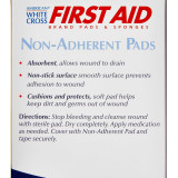 Non-Adherent Dressing American White Cross First AidCotton 2 X 3 Inch Sterile 7565033 Case/1200 00292E Dukal 126982_CS