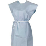 Patient Exam Gown McKesson One Size Fits Most Blue Disposable 18-844 Case/50 41658 MCK BRAND 146675_CS