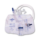 Urinary Drain Bag Medline Anti-Reflux Valve Sterile Fluid Path 2000 mL Vinyl DYND15205 Case of 20