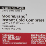 Instant Cold Pack General Purpose 4-7/10 X 5-1/2 Inch Plastic / Ammonium Nitrate / Water Disposable 79450 Case/50 DXICTABLEM MCK BRAND 1111663_CS