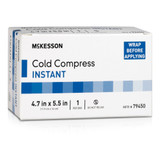 Instant Cold Pack McKesson General Purpose 4-7/10 x 5-1/2 Inch Plastic / Ammonium Nitrate / Water Disposable 79450 Case of 50