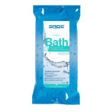 Rinse-Free Bath Wipe Impreva Bath Soft Pack Aloe Unscented 8 Count 7988 Box/30 Sage Products 474779_BX