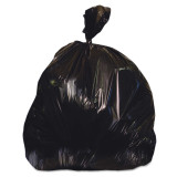 Trash Bag Heritage 60 gal. Black LLDPE 1.25 Mil. 38 X 58 Inch Star Seal Bottom Flat Pack HERH7658SK Case/100 6242P Lagasse 513896_CS