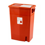 SharpSafety Sharps Container Red Base 26 H X 18-1/4 W X 12-3/4 D Inch Vertical Entry 18 Gallon, 8938, Pack of 1