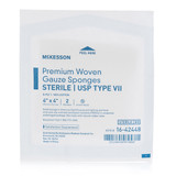 McKesson Gauze Sponge 4 X 4 Inch 8-Ply Sterile 2 per Pack, 16-42448, Case of 600
