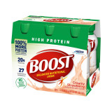 Oral Supplement Boost High Protein Creamy Strawberry Flavor Ready to Use 8 oz. Bottle 00041679944660 Pack/6 LS0410 Nestle Healthcare Nutrition 1178448_PK