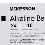 McKesson Alkaline Battery AA Cell 1.5V Disposable 24 Pack, 4855, Pack of 1