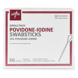 Impregnated Swabstick 10% Strength Povidone-Iodine Individual Packet NonSterile, MDS093901, Pack of 1