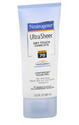Sunblock Neutrogena Ultra Sheer SPF 70 Tube Lotion 3 oz. 10086800687709 Case/12 1243A Johnson & Johnson Consumer 695093_CS