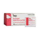 Io-Gone Iodine Removal Prep Pad Individual Packet Alcohol Scent 100 Count, B47000, Case of 1000