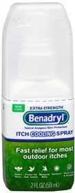 Itch Relief Benadryl2% - 0.1% Strength Spray 2 oz. Bottle 00501320302 Each/1 55588 Glaxo Smith Kline 459547_EA