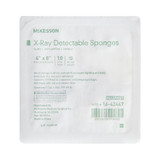 McKesson Gauze Sponge 4 X 8 Inch 16-Ply Sterile X-Ray Detectable 10 per Tray, 16-42447, Case of 800