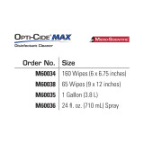 Opti-CideMax Surface Disinfectant Cleaner Premoistened Alcohol Based Manual Pull Wipe 160 Count Canister Disposable Alcohol Scent NonSterile M60034 Carton/1 1750 Micro Scientific Industries 1100339_CT Opti-CideMax Surface Disinfectant Cleaner Premoistened Alcohol Based Manual Pull Wipe 160 Count Canister Disposable Alcohol Scent NonSterile M60034 Carton/1 1750 Micro Scientific Industries 1100339_CT