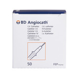Angiocath Peripheral IV Catheter 22 Gauge 1 Inch FEP Polymer Straight Hub Non Blood Control Non-Safety, 381123, Pack of 1
