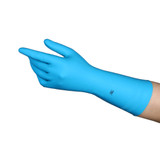 Utility Glove Small Flock Lined Latex / Nitrile Blue 13 Inch Straight Cuff NonSterile, 5789015, Dozen of 12
