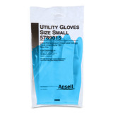 Utility Glove Small Flock Lined Latex / Nitrile Blue 13 Inch Straight Cuff NonSterile, 5789015, Dozen of 12