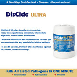 DisCide Ultra Surface Disinfectant Cleaner Premoistened Quaternary Based Manual Pull Wipe 160 Count Canister Herbal Scent NonSterile, 60DIS, Can of 160